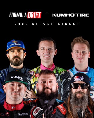 KUMHO TIRE U.S.A. DEBUTS FORMULA DRIFT 2026 DRIVER ROSTER AND ANNOUNCES THREE-YEAR SPONSORSHIP EXTENSION